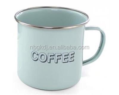 China Stocked Enamel Coating Color Customized Mugs for sale