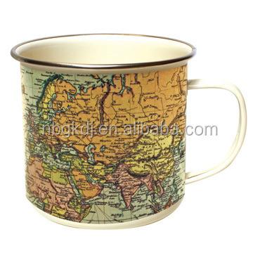 China Camouflage Enamel Best Sustainable Mug for sale