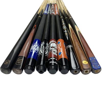 China Nai Pin Steel Joint Snooker Pool Entertainment Maple Billiard Cues for sale