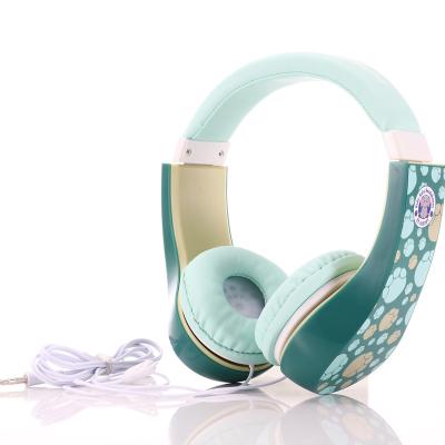 China Lightweight Universal Kids-Saft Wired Headset Kids Cartoon Headband Headphones Cute Light Weight Over The Ear Kids Universal Headphones for sale