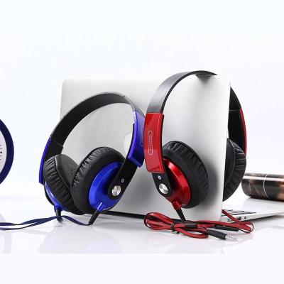 China Earphone OEM Factory Wired Earphone Handsfree Colorful PC Headband Headset Sports Wired Stereo Earphone for sale