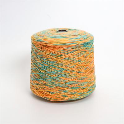 China Multicolor High Tenacity Space Dyed Cold-Resistant Worsted Fancy Wholesale Knitting Yarn For Knitting Hand for sale