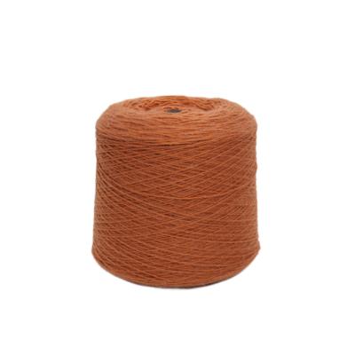 China Cold tenacity-resistan red-brown dyed high tenacity stain good hand knitting line machine knitting wool yarn for sale