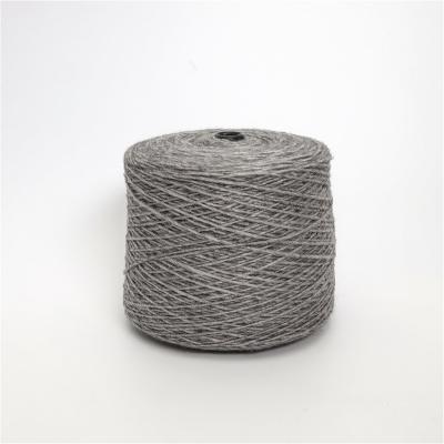 China Gray Good Tenacity Dyed Smooth High Tenacity Stain Yarn 20% Coarse Wool Yarn Blended Raw Porcelain for sale