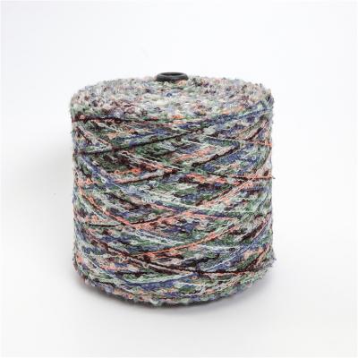 China High Tenacity Naturally Curly High Tenacity Multicolor Loop Thread Fancy Cheap Soft Worsted Yarn Acrylic Hand Thread for sale