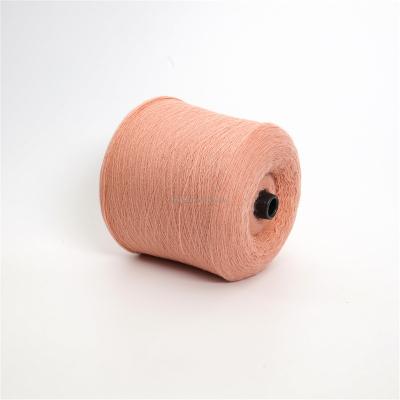 China 2023 Popular High Tenacity Skin Red Dyed Soft Fluffy 16Nm/1 Fancy Blended 20% Wool Yarn Worsted Yarn Seam for sale