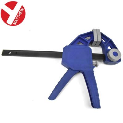 China Clamping Quick Release Woodworking Plastic Bar Clamps With Deep Groove for sale