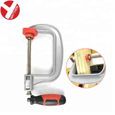 China Woodworking Tools Quick Release Aluminum G Clamp With 360 Degree Free Rotate Handle for sale