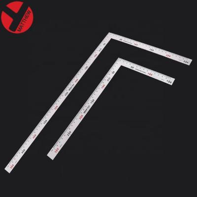 China Protractor Angle Ruler 90 Degree Stainless Steel Ruler Measuring Square Tool Metal Square Stainless/Steel Right Angle Ruler for sale