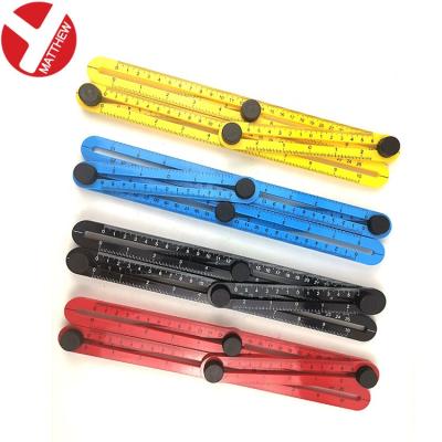 China General Measuring Tool Plastic Multi Angle Gauge Plastic (ABS) Ruler for sale