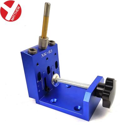 China Drillings with Angles on Wood Object Hole Jig Drill Guider Pocket Hole Screw Portable Aluminum Slant Jig for Woodworking for sale