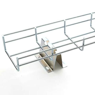 China GI Wire Mesh Rack Zinc Plated Cable Tray Steel Electro Fireproof Cable Tray for sale