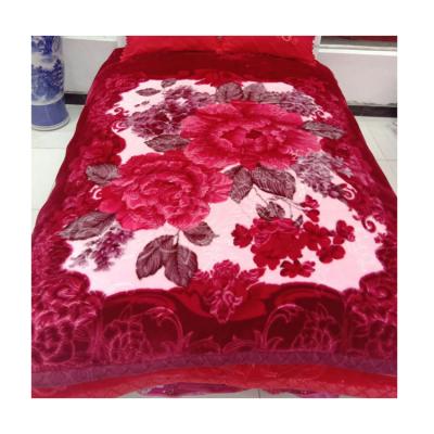 China Soft touch 100% warm anti-static polyester blankets for sale