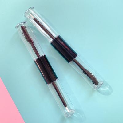 China Lip Gloss Filling LZ Pack Low MOQ 100pcs Round Black Clear 8ml Eyeliner Tube Packaging Private Label / Printed Double Head Mascara Tube for sale