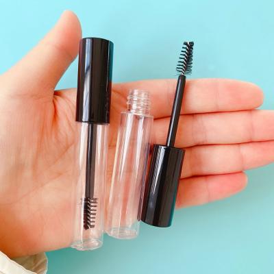 China LZ Mascara Low MOQ 100pcs Custom Printing Packaging 8ml Mascara Containers Serum Eyelash Black Tube Filling Pack With Brush for sale