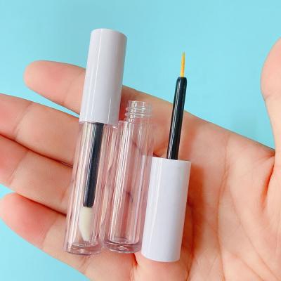 China Lip Gloss Filling LZ Pack Custom Privale Cylinder 100PCS Mini Cute Small White Eyeliner Stock Tube Brands Eyelash Growth Serum Bottle With Brush for sale