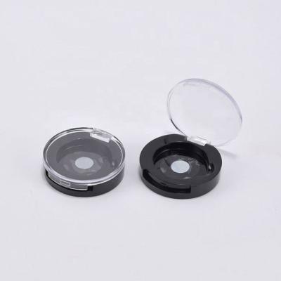 China Recycled Materials LZ Package 100pcs Stock Round Diameter 26mm Color Mini Eye Shadow Black Custom Private Label Blusher Contract Single Case for sale