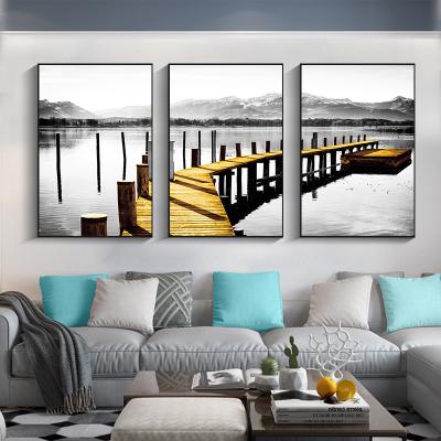 China Abstract Simple Modern Modern Sofa Background Wall Hanging Painting Living Room Decoration Painting for sale