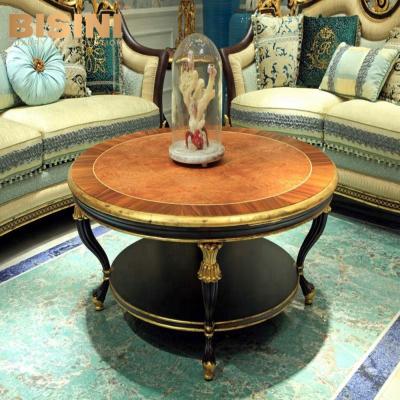 China Bisini Regular Italian Style Living Room Furniture Design Fancy Wooden Tea Table Coffee Table - BF07-10079 for sale