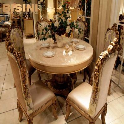 China BF07-10101 Bisini Style Luxury High End Solid Birch Classic Italian Dining Room Furniture Sets - BF07-10101 for sale