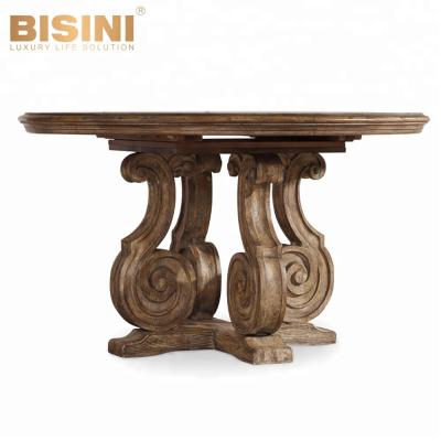 China Bisini American Country Style Solid Wood Fold-Down Dining Table, Modern Style Dining Table Set BF07-10316 for sale