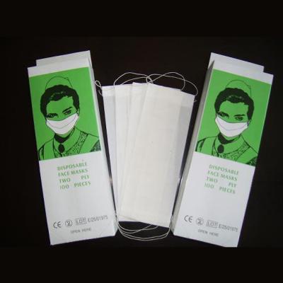 China paper mask ear loop, 3-ply paper mask, 4-ply face mask for sale