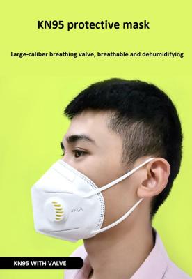 China kn95 mask with breathing valve adult folding mask breathable anti-industrial dust anti-haze 5-layer protective equipment for sale