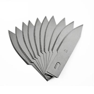 China Manual woodworking carving blade Carbon steel blade no. 48 carving blade trimming blade manufacturers direct sales for sale