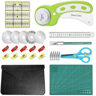 China Rotary cutter 45MM round hob automatic repair cutting pad special cutting knife A4 cutting pad set for sale