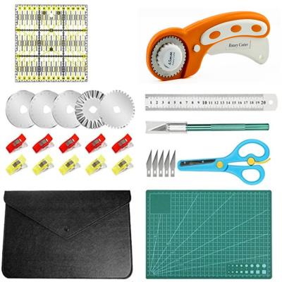 China Rotary cutter 45MM round hob automatic repair cutting pad roller knife A4 cutting pad set for sale