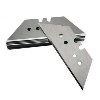 China Tungsten steel trapezoidal blade hand tool special blade for folding knife Trapezoidal art blade for sale