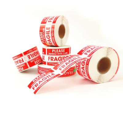 China LIKEXIN Waterproof High Quality Fragile Label Paper Fragile Paper Moving Labels for sale