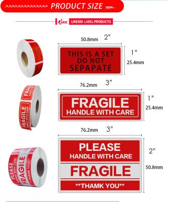 China Scratch Off Label Hot Sale Label Roll Fragile Caution Label Do Not Separate Sticker for sale