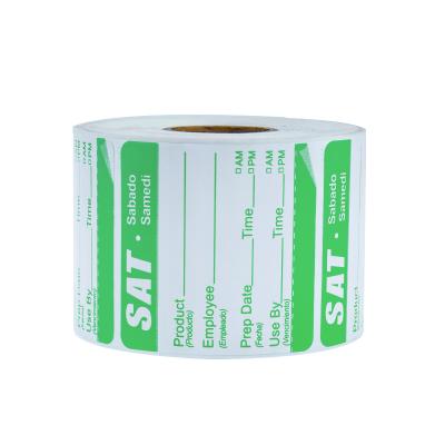 China China Reusable Manufacturer Removable Label Roll On Blank Blank Labels Reusable Sticker For Food Or Shipping for sale