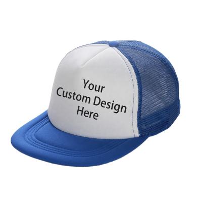 China COMMON High Quality Customized Flat Brim Mesh 5 Panel Trucker Hat Sports Hat for sale