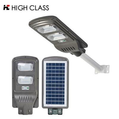 China PREMIUM motion sensor ip67 waterproof outdoor 100w 200w 300w wide illumination area all in one solar led street light for sale