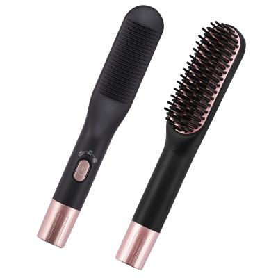 China Compact Intelligent Hot Power Off Electric Comb Custom Electric Hair Beard Straightener Comb for sale