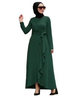 China Robe Women Plus Size Muslim Dress Maxi Dress Casual Kaftan Long Abaya Dress Muslim Women for sale