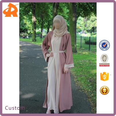 China Daily Casual Formal Customize Your Own New Design Muslim Women Dress, Kaftan Open Front Abaya Online for sale