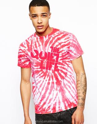 China Anti-pilling Tie dye T-shirt/printing t-shirt custom design/high fashion men's clothing printing t-shirt model-sc340 for sale