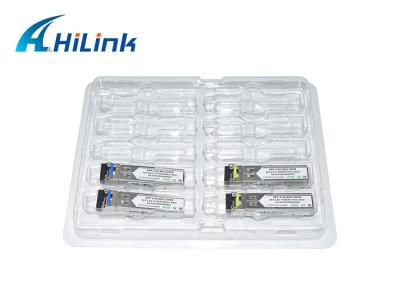 China 2.5G SFP BIDI Optical Transceiver Hilink 20KM LC Single Fiber SFP Transceiver Module for sale