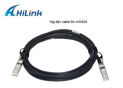 중국 5 미터는 부착물 구리 케이블, SFP+에 SFP+ 케이블 SFP-H10GB-CU5M를 지시합니다 판매용