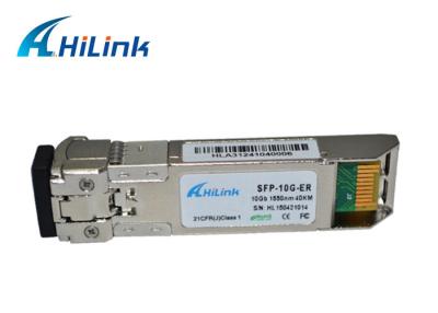 China ROHS BIDI SFP Transceiver / SFP+ Transceiver Module 1550nm 40Km SFP-10G-ER for sale