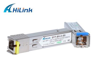 China WDM SFP de BiDi com o módulo 1.25G Tx1310/Rx1550 3KM do transceptor de SFP do conector do SC à venda