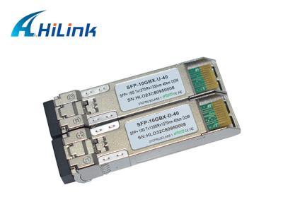 China WDM SFP+ los 40KM de la disipación de energía baja del módulo de 10gb Sfp 1270nm 1310nm con la función de DDM en venta