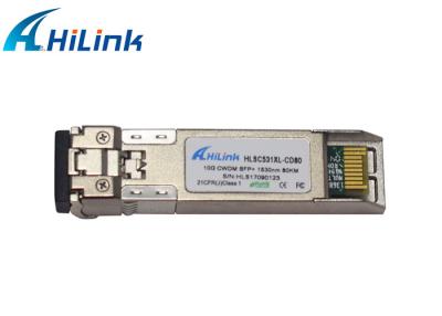 China Des Transceiver-Modul-10G CWDM 1530nm Abstand Hilink SFP+ Wellenlänge ZR Modul-80km zu verkaufen