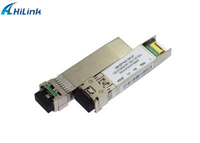 중국 광학적인 송수신기 10G DWDM 호환성 이더네트 광학적인 송수신기 SFP+ SFP 1539.766nm 100km C47 판매용