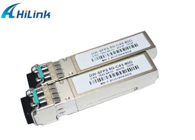 China Transceiver-Modul-Glasfaser 2.5G 80KM DWDM SFP Arista LC kompatible 2.5G SFP zu verkaufen