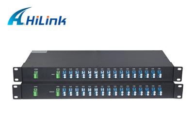 China 16 Channels C21-C36 Dual Fiber FMU 1U Rack Mount, LC/UPC Expansion Port DWDM Mux Demux for sale