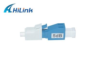 China Attenuator Low Back Reflection WDM Fiber Optic Attenuator 5dB LC/UPC Female To Male for sale